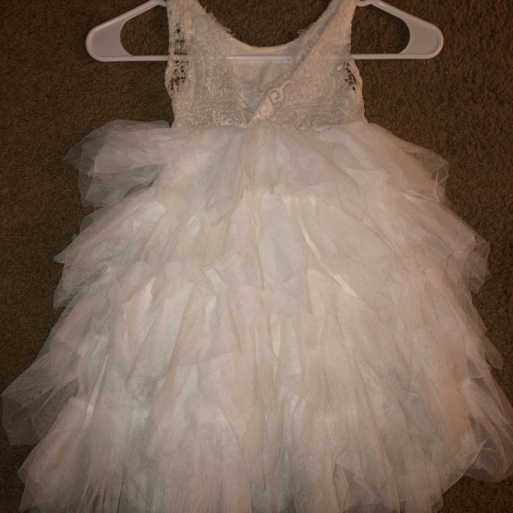 24M Lace and Tulle Flower Girl Dress
